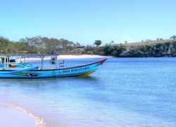 Pink Beach in Lombok