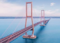 Suramadu National Bridge in Surabaya