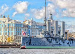 Cruiser Aurora in St.Petersburg