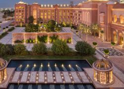 The Emirates Palace in Abu Dhabi