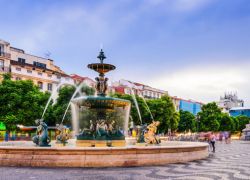 Rossio Square in Lisbon