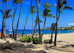 Anaehoomalu Beach in Hawaii