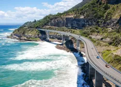 Sea Cliff Bridge in Wollongong