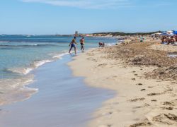 Es Cavallet Beach in Ibiza