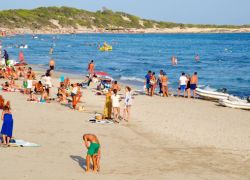 Las Salinas Beach in Ibiza
