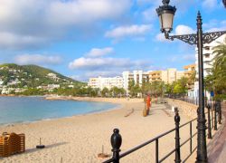 Santa Eulalia Beach in Ibiza