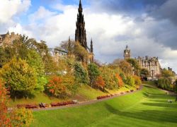 Princes Street Gardens in Edinburgh