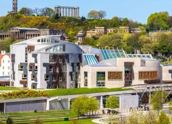 Scottish Parliament Building in Edinburgh