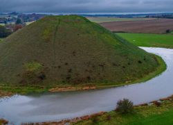 Silbury Hill in Wiltshire