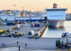 Port of Piraeus in Piraeus
