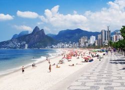 Ipanema Beach in Rio De Janeiro