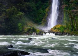 Thunder Creek Falls in West Coast