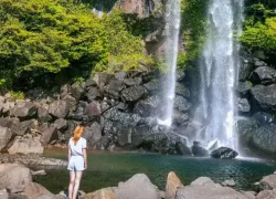 Jeongbang Waterfalls in Jeju