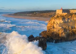 Nazare Lighthouse in Nazare