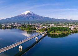 Lake Kawaguchi in Chubu