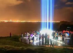 Imagine Peace Tower in Reykjavík