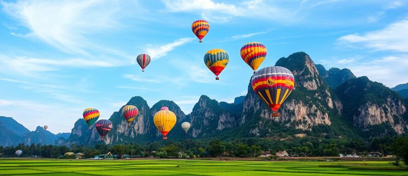 Balloons Over Vang Vieng