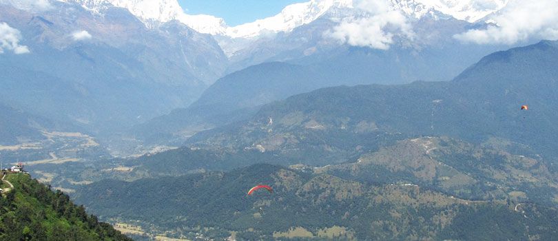 Paragliding in Himalayas