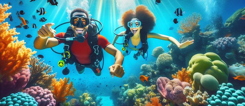 Diving at Gota Abu Ramada