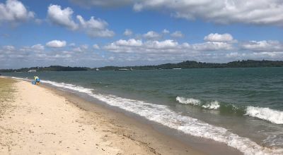 Beach	 in Singapore