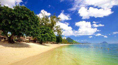 Beach	 in Mauritius