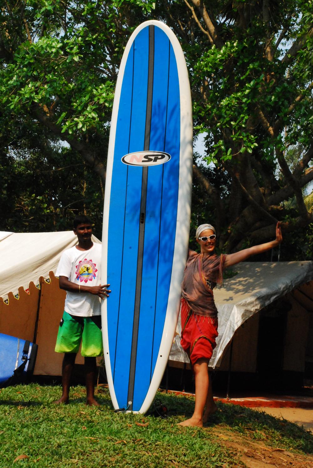 Surfing is the best activities for the Camp Stay