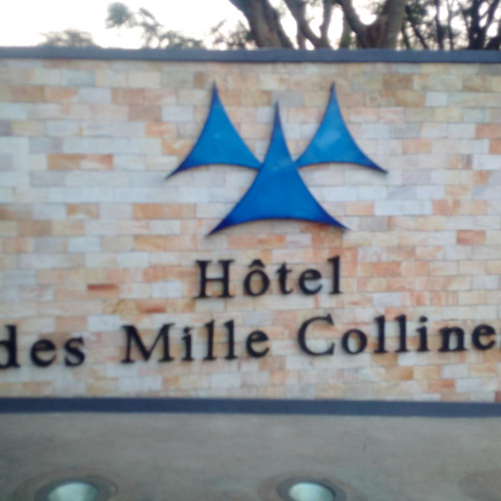At the Entrance of Hotel des mille Colline