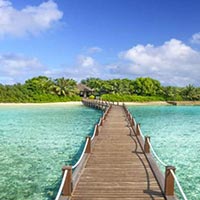 Walkway Jetty to Shine Spa at Sheraton Maldives Full Moon Resort & Spa