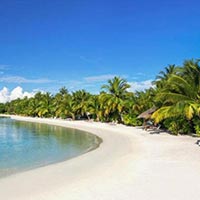 Beach at Sheraton Maldives Full Moon Resort & Spa
