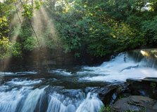 Aberdulais Falls in Wales