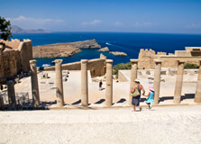 Acropolis of Lindos in Rhodes