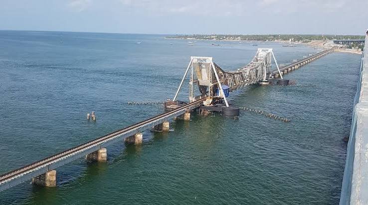 Adam's Bridge in Rameshwaram