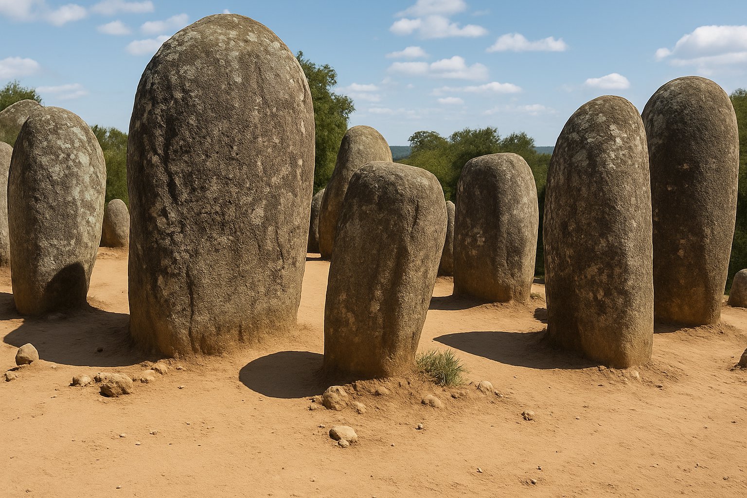 Almendres Cromlech in Evora