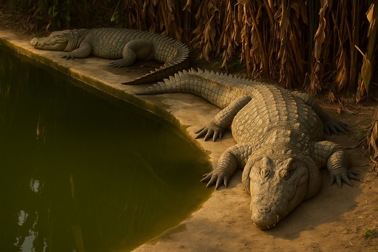 Amo Chhu Crocodile Breeding Centre in Phuentsholing