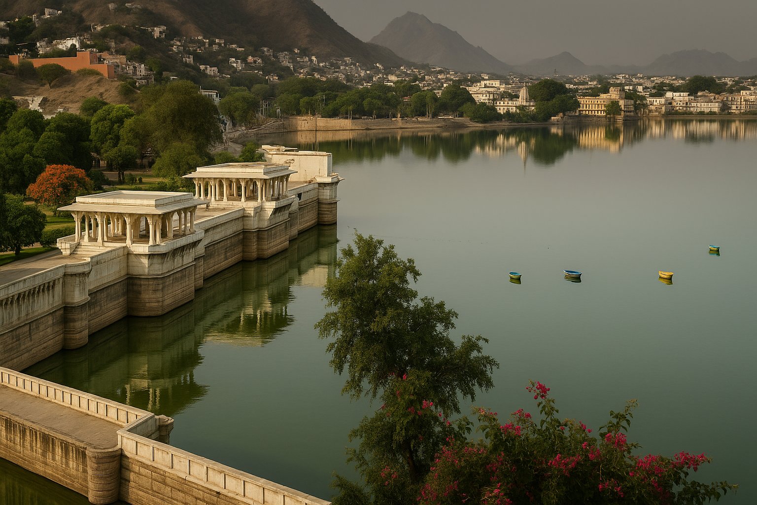 Ana Sagar Lake in Ajmer