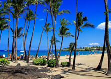 Anaehoomalu Beach in Hawaii