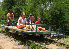 Bamboo Train in Battambang Bamboo Train in Battambang