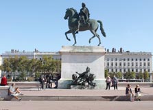 Bellecour Square Lyon in Lyon