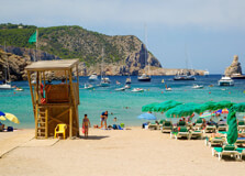 Benirras Beach in Ibiza