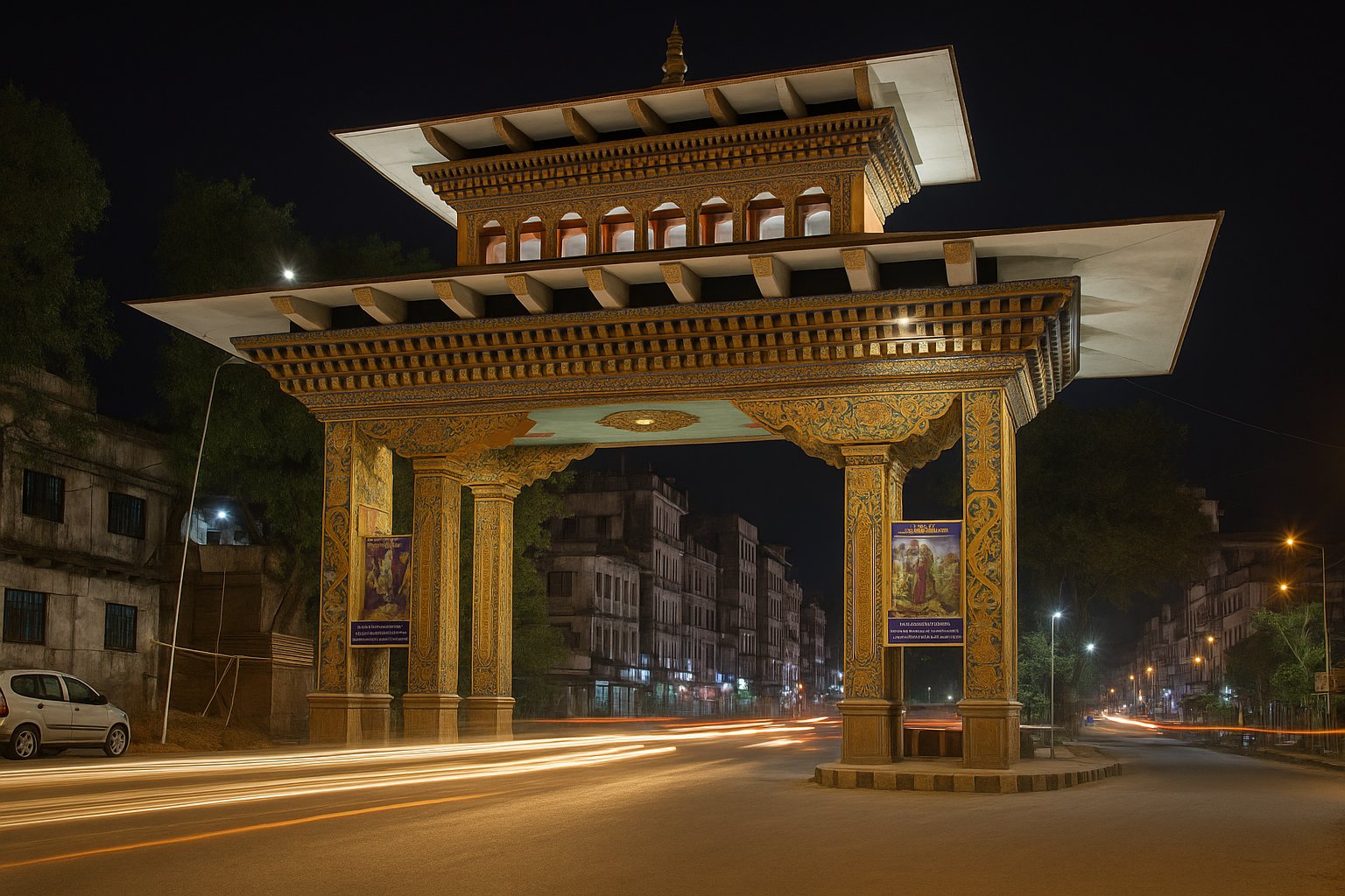 Bhutan Gate in Phuentsholing