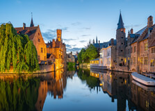 Canals of Bruges in Bruges