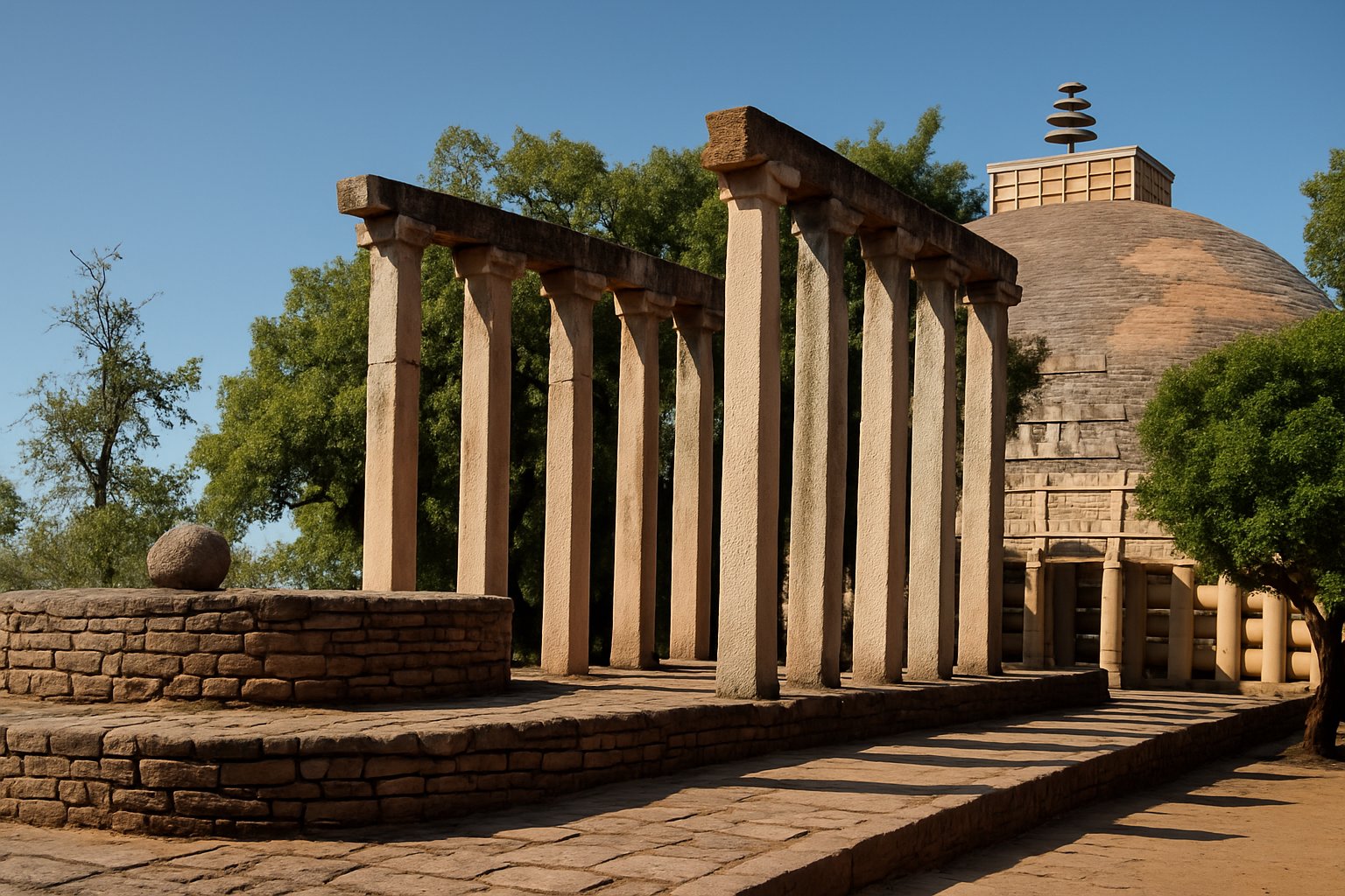 Chetiyagiri Temple in Sanchi