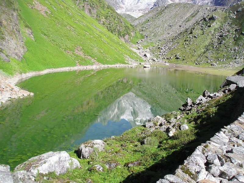 Chorabari Tal (Gandhi Sarovar) in Uttarakhand