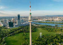 Danube Tower in Austria City