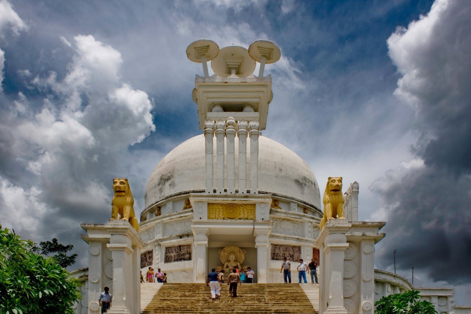 Dhauli Shanti Stupa in Bhubaneswar