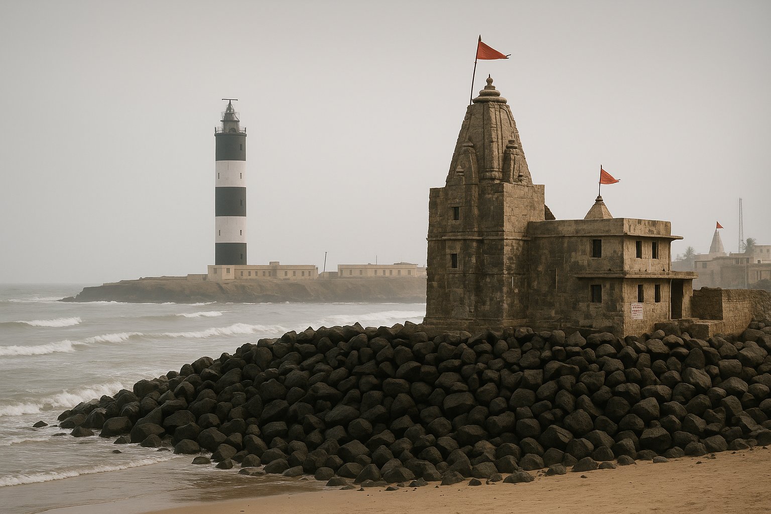 Dwarka Beach in Dwarka
