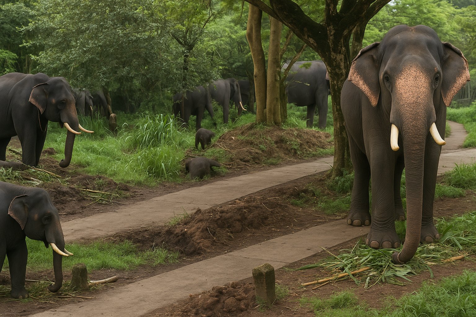 Elephant Park in Guruvayur