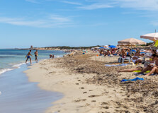 Es Cavallet Beach in Ibiza