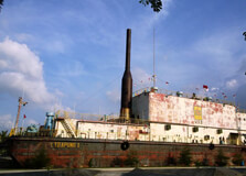 Floating Diesel Power Plant Museum in Banda Aceh