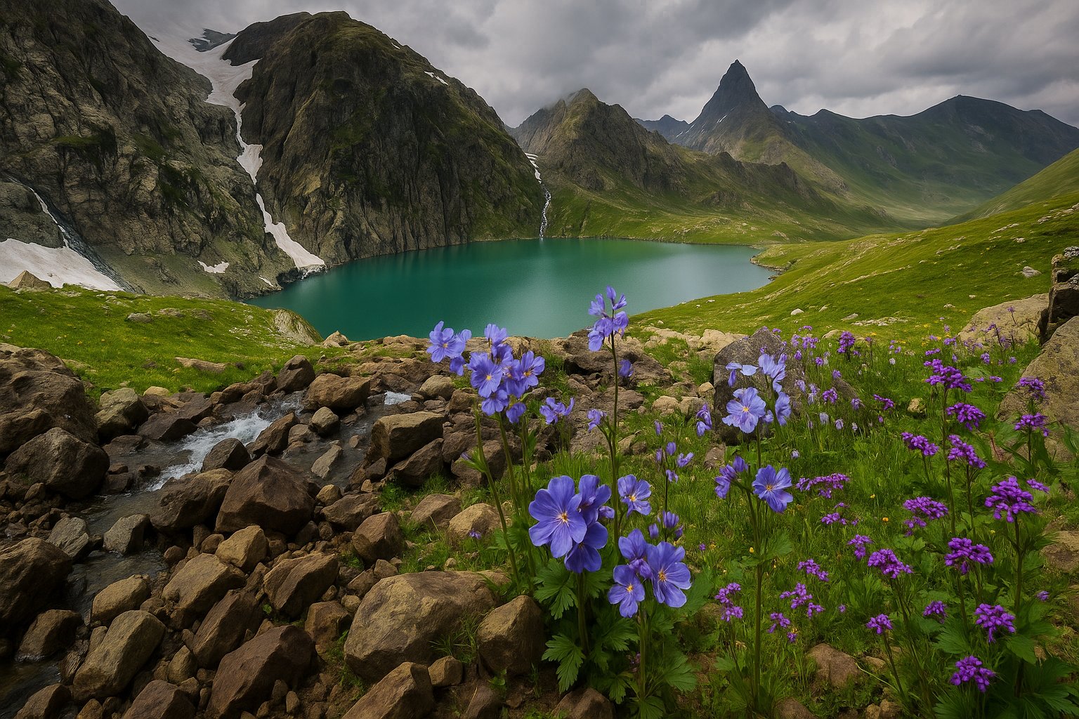 Gadsar Lake Jammu & Kashmir in Sonamarg